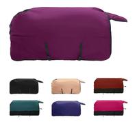 vidaXL Couverture de cheval vert foncé et noir 75 cm en polyester, couverture moderne, housse imperméable, vêtements d'hiver, lavable en machine pour animaux de compagnie