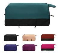 Vidaxl Couverture Équine Vert Foncé Et Noir 95 Cm Polyester