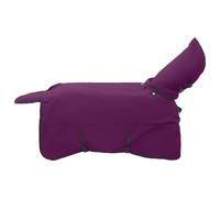 vidaXL Couverture Équine Vert foncé et Noir 95 cm Polyester, Couverture équestre Moderne, protège Cheval d'hiver, imperméable, Lavable en Machine, équipement Chaud pour Animaux