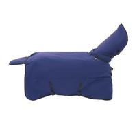 vidaXL Couverture équine Moderne 95 cm – Polyester imperméable, lavable en machine – Vert foncé/Noir