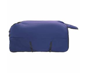 vidaXL Couverture Équine Vert foncé et Noir 95 cm Polyester, Couverture équestre Moderne, protège Cheval d'hiver, imperméable, Lavable en Machine, équipement Chaud pour Animaux