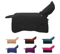 vidaXL Couverture Équine Vert foncé et Noir 95 cm Polyester, Couverture Moderne pour Cheval, imperméable, Plaid d'hiver, Lavable en Machine pour Animaux