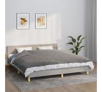 Couverture lestée avec housse Gris 150x200 cm 7 kg Tissu couverture vidaXL