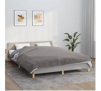 vidaXL Couverture lestée avec housse Gris 200x200 cm 9 kg Tissu 350832