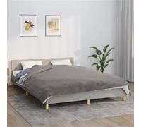 Couverture lestée avec housse Gris 150x200 cm 7 kg Tissu couverture vidaXL