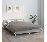 vidaXL Couverture lestée avec housse Gris 200x230 cm 13 kg Tissu 3154896