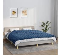 Vidaxl Couverture Lestée Bleu 155x220 Cm 7 Kg Tissu