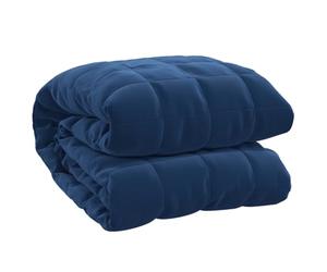 vidaXL Couverture lestée Bleu 200x200 cm 13 kg Tissu