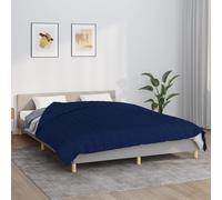 vidaXL Couverture lestée Bleu 200x220 cm 13 kg Tissu, Couverture, Couverture Couette, Couverture apaisante, literie, Couverture lestée pour l'anxiété