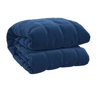 vidaXL Couverture lestée apaisante pour l'anxiété 200x225 cm 9 kg Bleu Tissu
