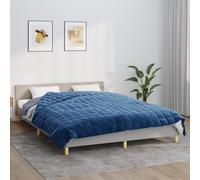 Vidaxl Couverture Lestée Bleu 220x230 Cm 11 Kg Tissu