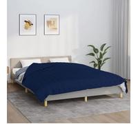 vidaXL Couverture lestée Bleu 220x235 cm 15 kg Tissu 350747