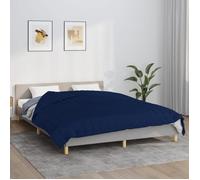 vidaXL Couverture lestée Bleu 220x240 cm 11 kg Tissu