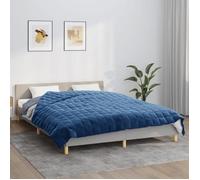 vidaXL Couverture lestée Bleu 220x240 cm 15 kg Tissu 3154864