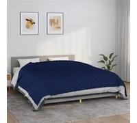 Couverture lestée Bleu 220x260 cm 11 kg Tissu, couverture, couverture couette, couverture apaisante, literie, couverture lestée pour l'anxiété