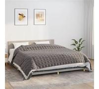 Couverture Lestée, Couette Lestée Adulte, Couverture Pondérée avec Boucles, Couverture Lourde, Literie, Gris 235x290 cm 15 kg Tissu 350787