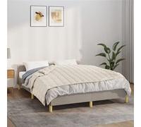 vidaXL Couverture lestée Crème clair 122x183 cm 5 kg Tissu3154811 Crème G