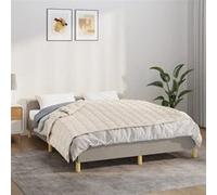 vidaXL Couverture lestée Crème clair 138x200 cm 6 kg Tissu
