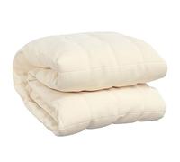 vidaXL Couverture lestée Crème Clair 152x203 cm 11 kg Tissu, Couverture, Couverture Couette, Couverture apaisante, literie
