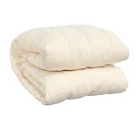 Couverture Lestée Couette Adulte Crème Clair 220x260 cm 15 kg Tissu vidaXL
