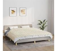 vidaXL Couverture lestée Tissu350813 155x220 cm 11 kg Crème clair