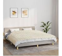 vidaXL Couverture lestée 350812 Crème clair 155x220 cm 7 kg Tissu