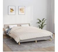 vidaXL Couverture lestée Crème clair 200x200 cm 9 kg Tissu 350760