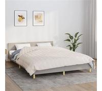 Couverture lestée Crème clair 200x200 cm 9 kg Tissu, couverture, couverture couette, couverture apaisante, literie