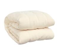 vidaXL Couverture lestée 200x225 cm 9 kg Crème clair en tissu