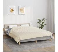 vidaXL Couverture lestée Crème clair 220x240 cm 15 kg Tissu 3154882