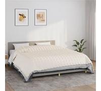 vidaXL Couverture lestée Crème clair 220x260 cm 15 kg Tissu350767 Crème G