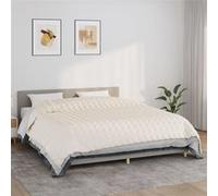 Couverture lestée Crème clair 235x290 cm 15 kg Tissu350769