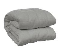 vidaXL Couverture lestée Tissu Gris 137x200 cm 10 kg