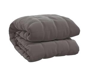 vidaXL Couverture lestée Gris 138x200 cm 10 kg Tissu
