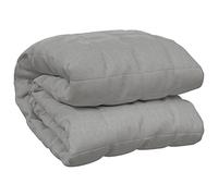vidaXL Couverture lestée Gris 140x200 cm 10 kg Tissu, Couverture, Couverture Couette, Couverture apaisante, literie, Couverture lestée pour l'anxiété