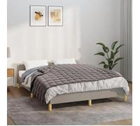 vidaXL Couverture lestée Gris 140x200 cm 6 kg Tissu 3154833