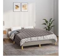 vidaXL Couverture lestée Gris 150x200 cm 7 kg Tissu 350774