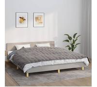vidaXL Couverture lestée 155x220 cm 7 kg Tissu Gris 350776