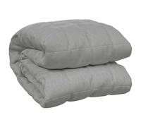 vidaXL Couverture lestée Gris 200x200 cm 13 kg Tissu