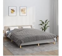 vidaXL Couverture lestée 200x225 cm 9 kg Gris en tissu