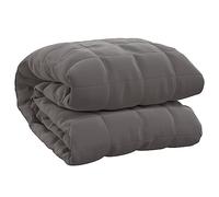 vidaXL Couverture lestée 200x230 cm 9 kg Gris Tissu