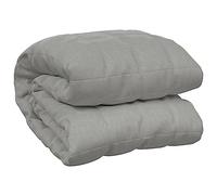 vidaXL Couverture lestée 200x230 cm 9 kg tissu gris
