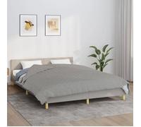 vidaXL Couverture lestée 200x230 cm 9 kg tissu gris