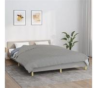 vidaXL Couverture lestée Gris 220x235 cm 11 kg Tissu350728 Gris G