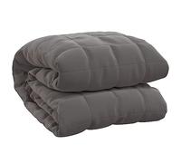 vidaXL Couverture lestée Gris 220x240 cm 15 kg Tissu 3154846