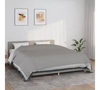 vidaXL Couverture lestée Gris 220x260 cm 15 kg Tissu, Couverture, Couverture Couette, Couverture apaisante, literie, Couverture lestée pour l'anxiété