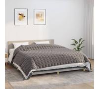 vidaXL Couverture lestée Gris 220x260 cm 15 kg Tissu 350785