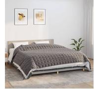 vidaXL Couverture lestée Gris 220x260 cm 15 kg Tissu 350785