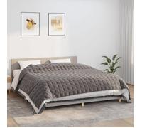 vidaXL Couverture lestée Gris 235x290 cm 11 kg Tissu 350786