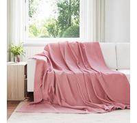 Vidaxl Couvertures À Jeter 24 Pcs Rose 270 X 240 Cm Toison